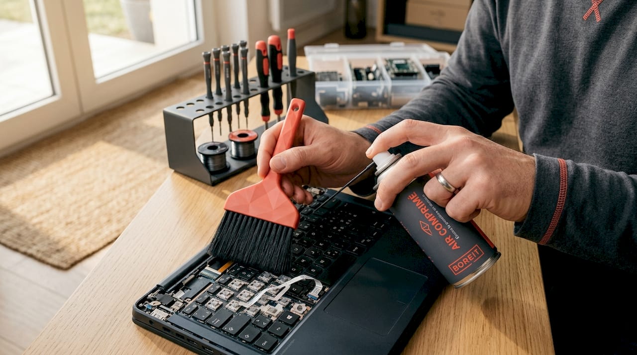 Des experts à votre service pour un nettoyage impeccable de votre clavier d’ordinateur portable