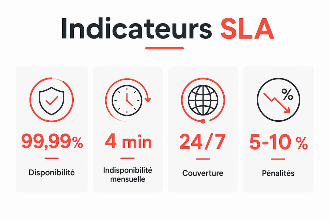 Les indicateurs essentiels à suivre dans un SLA informatique : l’infographie à ne pas manquer