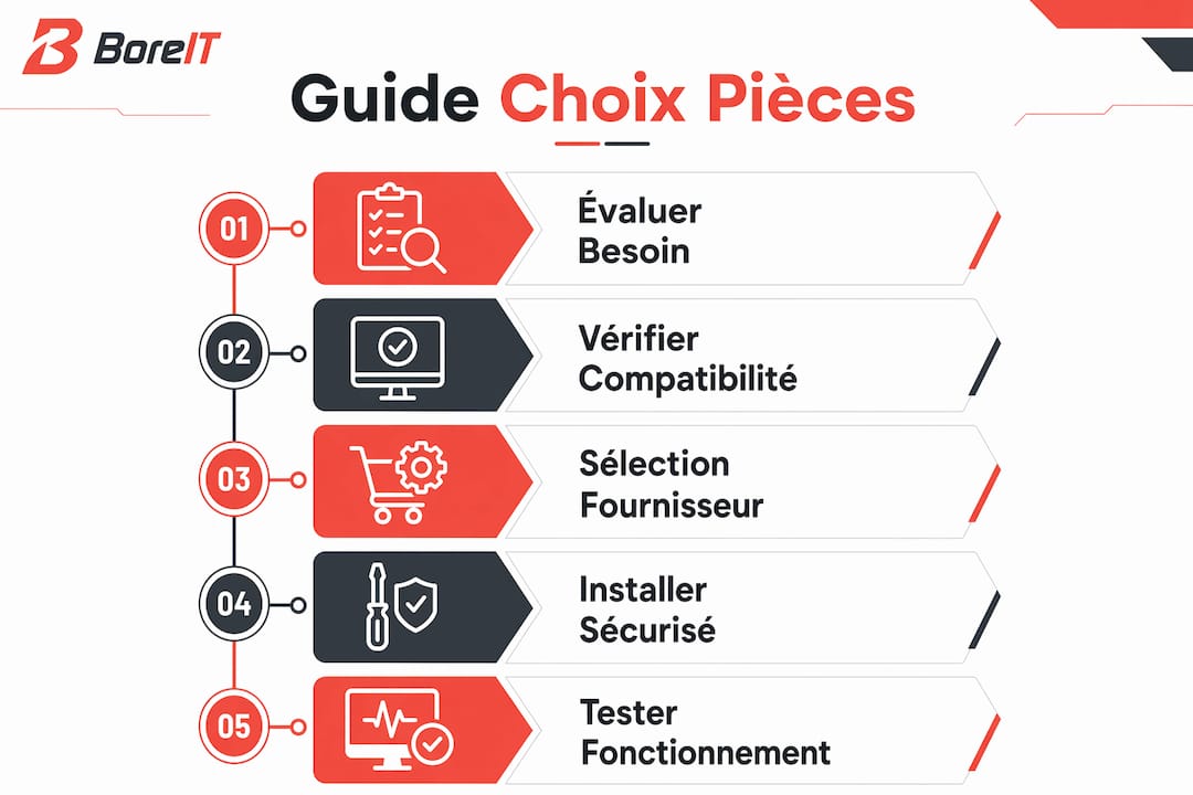 Infographie : les étapes clés pour bien choisir les composants de son ordinateur