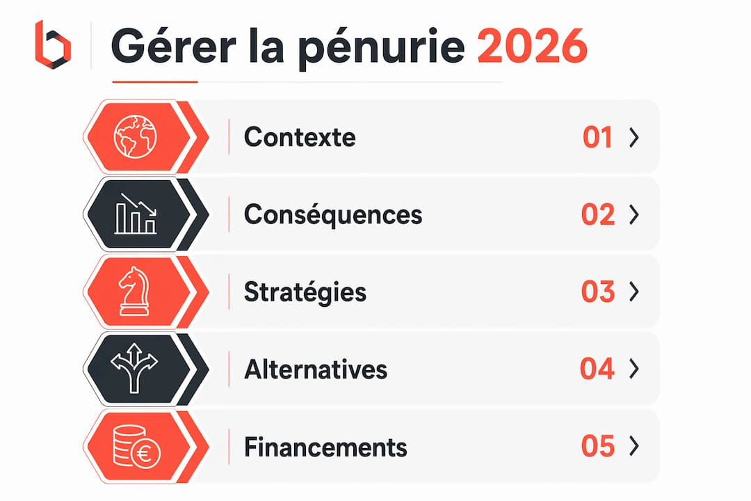 Infographie : les étapes clés pour faire face à une pénurie de matériel informatique