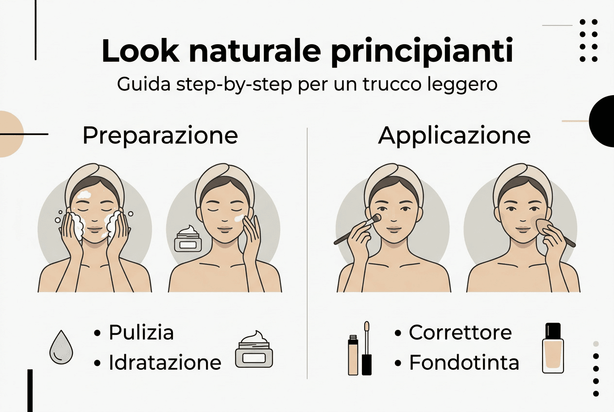 Guida illustrata: tutti i passaggi per un trucco naturale, ideale per chi è alle prime armi
