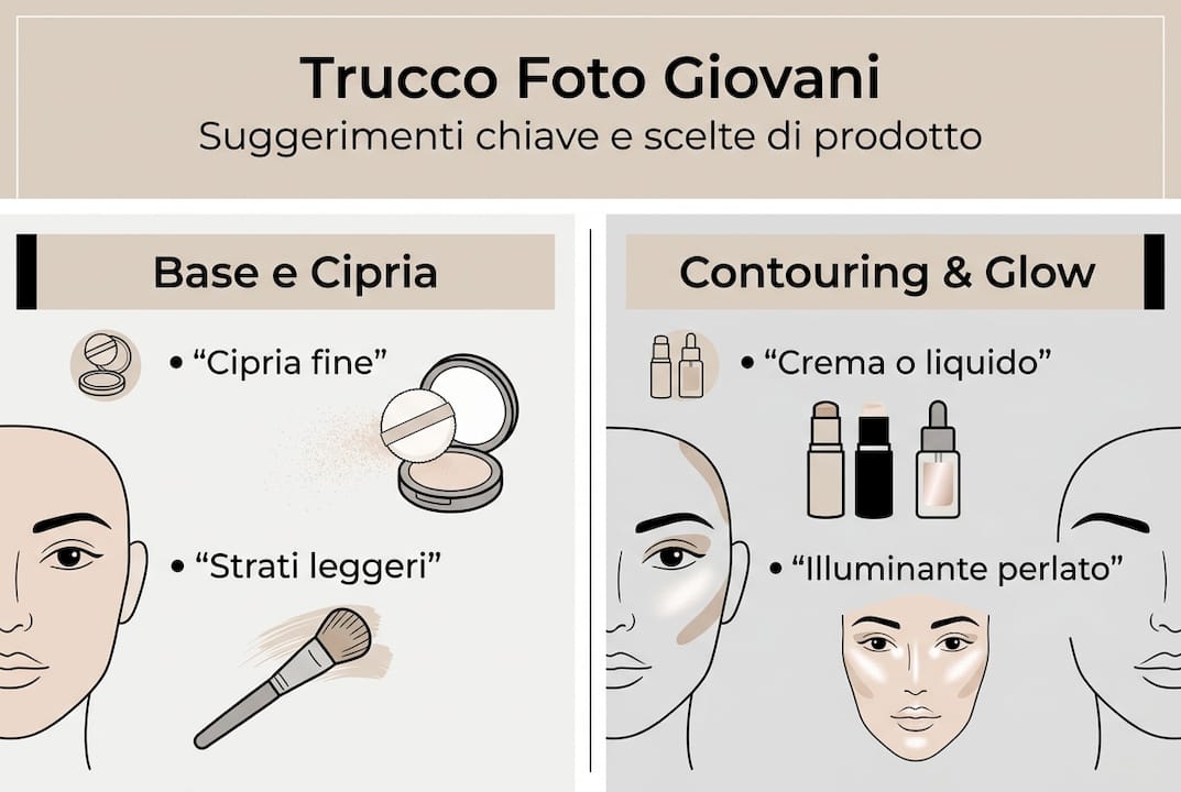 Infografica: i migliori consigli di make-up per un effetto fotografico perfetto sulla pelle giovane