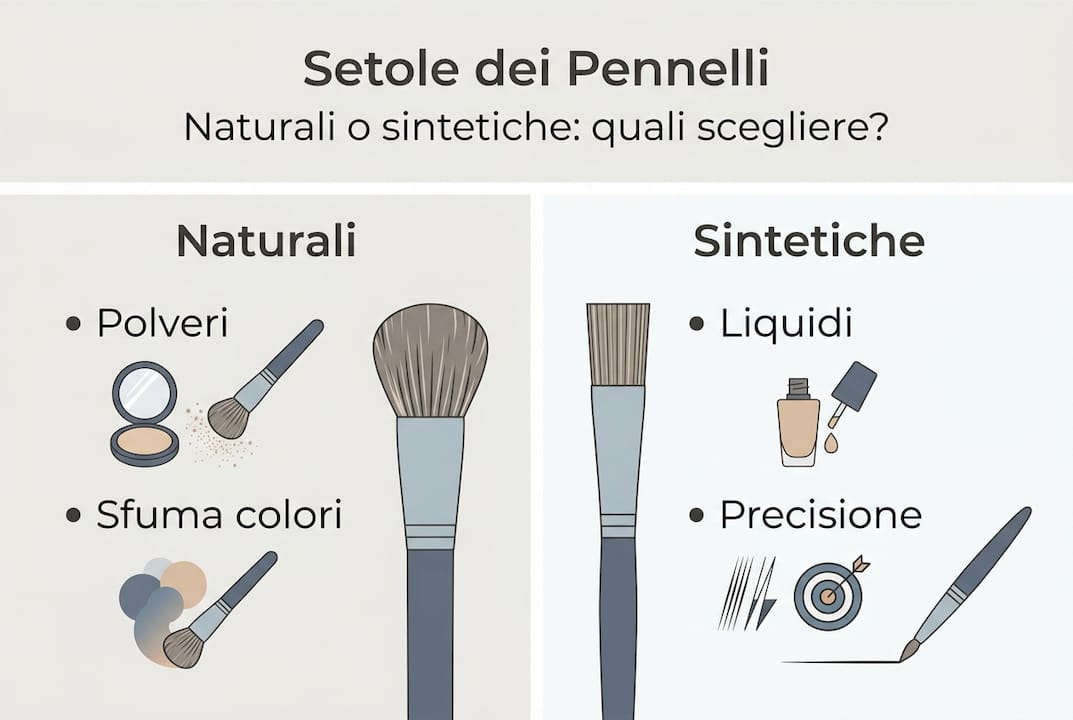 Guida illustrata: tutto quello che c’è da sapere sui pennelli naturali e sintetici