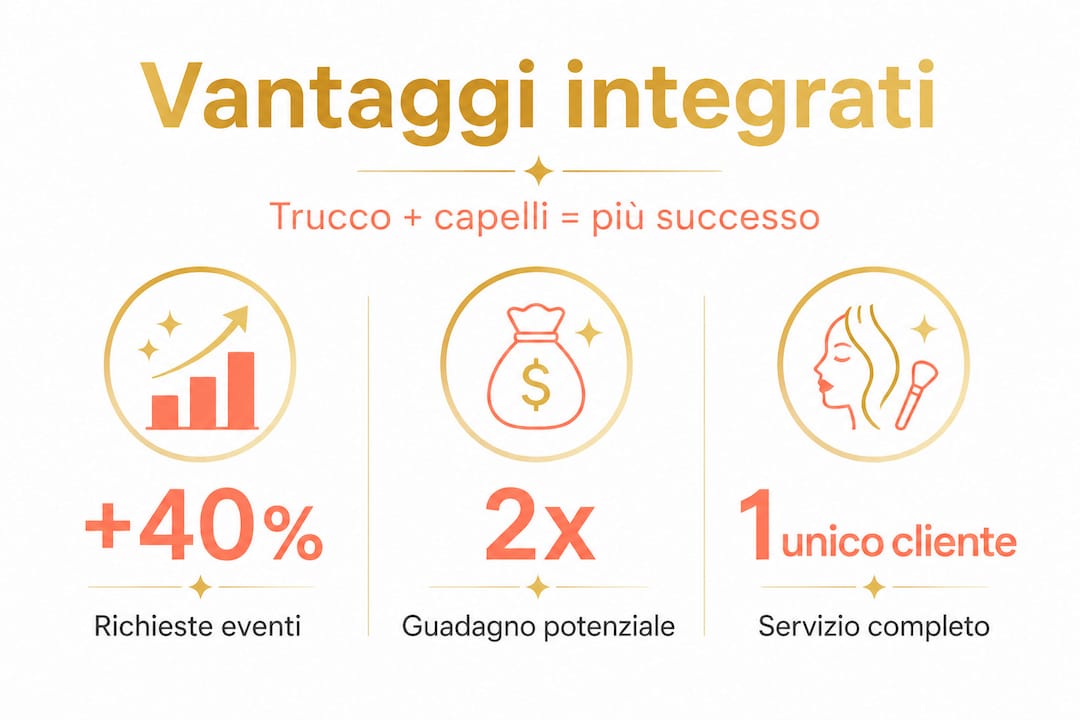 Infografica: tutti i benefici di abbinare trucco e acconciatura