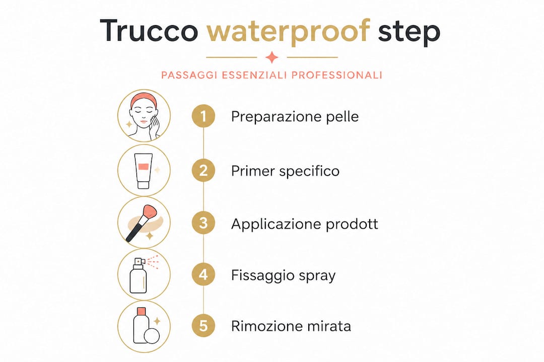 Guida visiva: tutti i passaggi per un trucco waterproof impeccabile