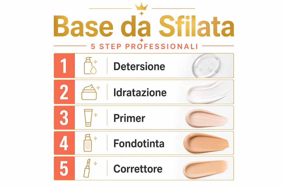 Guida illustrata: tutti i passaggi per un trucco da passerella
