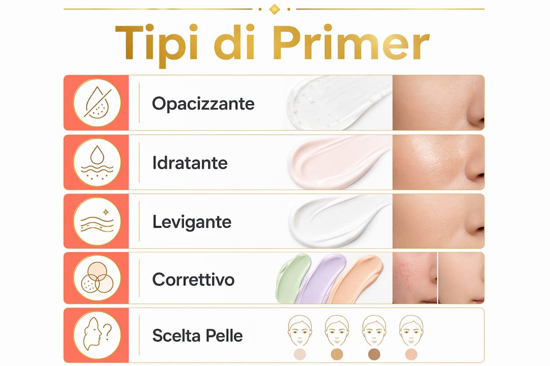 Infografica: scopri i principali tipi di primer viso