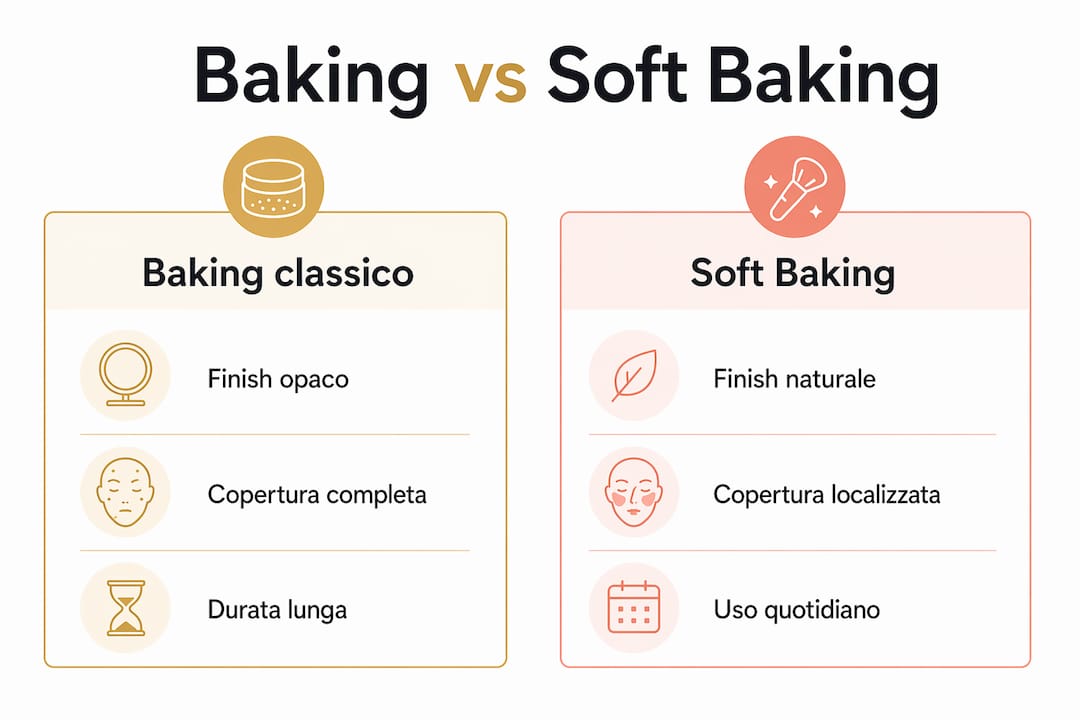 Infografica: differenze tra baking tradizionale e soft baking