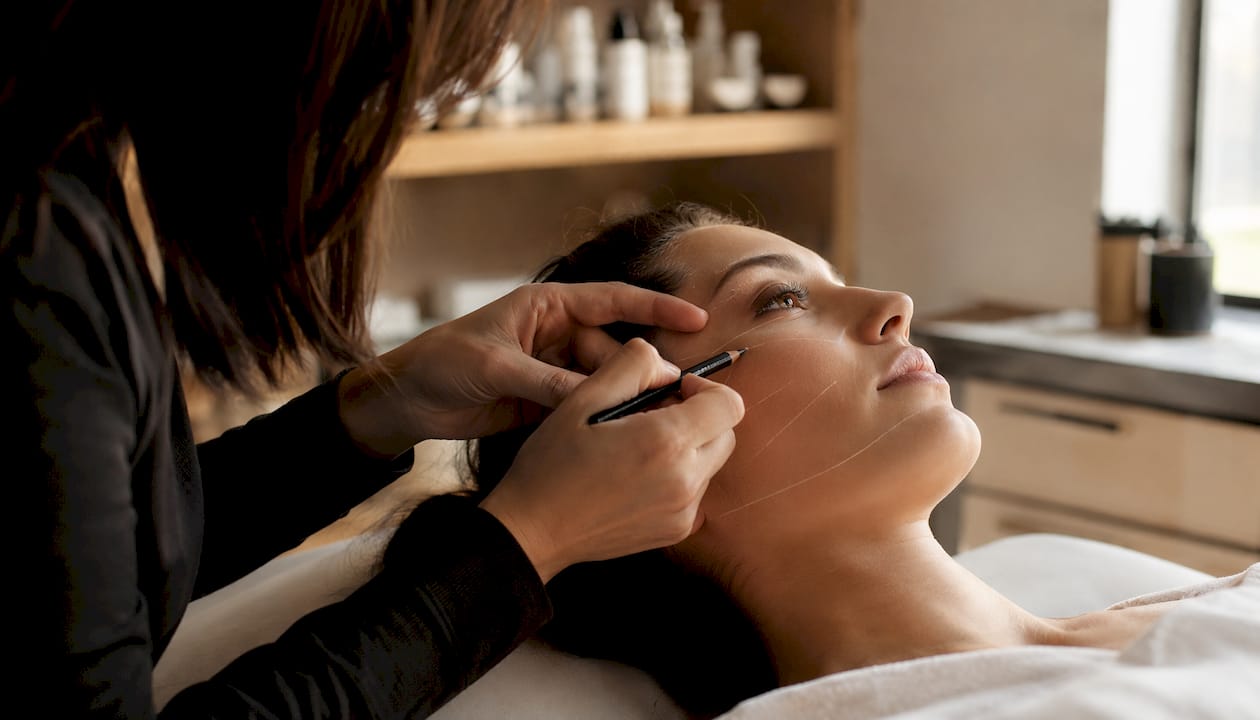 Mani che modellano delicatamente i lineamenti di un volto sull’argilla