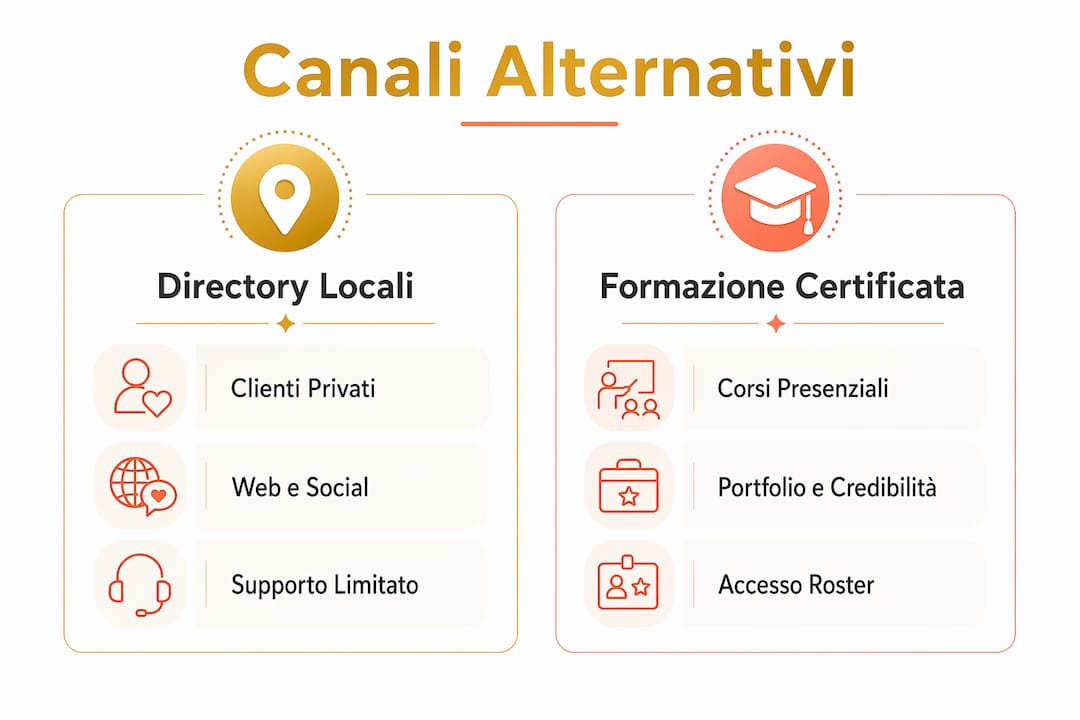 Infografica: i canali alternativi per i make-up artist in Italia