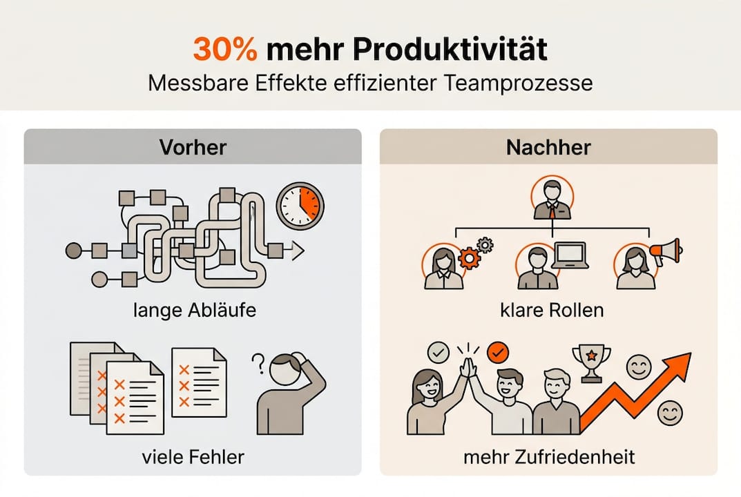 Grafik: So steigert Ihr Team die Produktivität – Erfolgsfaktor Zusammenarbeit