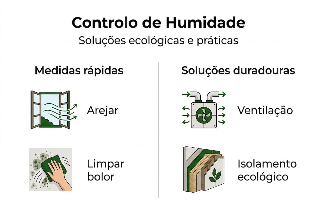 Infografia: opções amigas do ambiente para combater a humidade