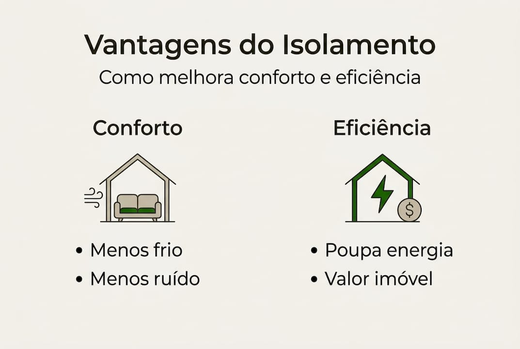 Infográfico: Descubra os principais benefícios do isolamento térmico