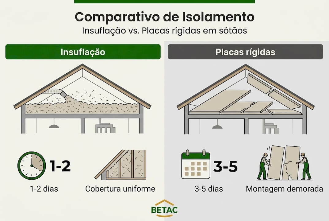 Comparativo visual dos diferentes métodos de isolamento