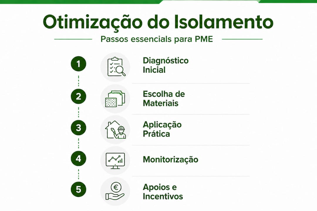 Infográfico: passos essenciais para melhorar o isolamento térmico da sua casa