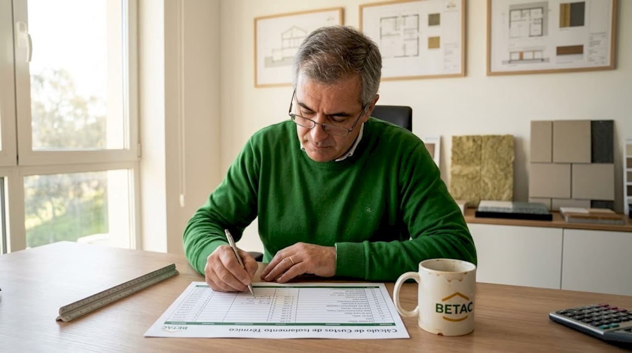 Especialista em construção avalia o orçamento para o isolamento