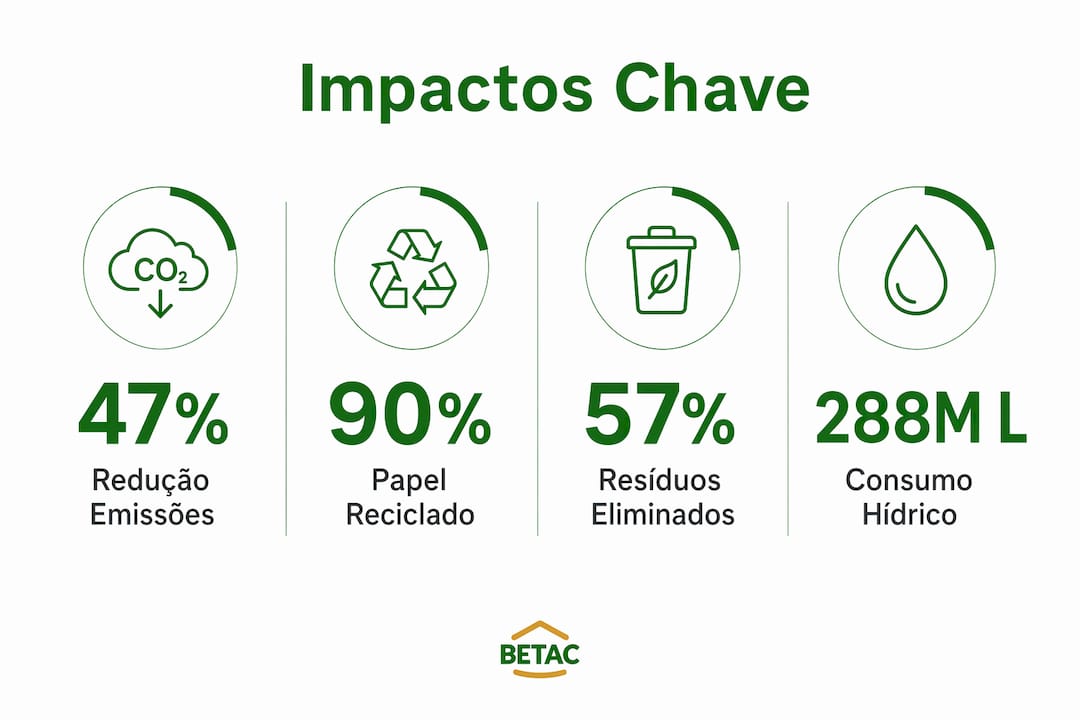 Infografia com dados sobre a economia circular no setor da celulose