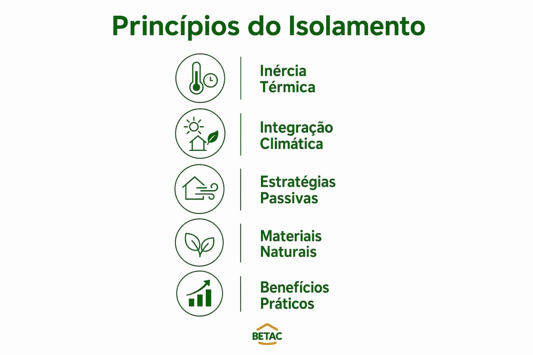 Infografia: princípios fundamentais e vantagens do isolamento bioclimático