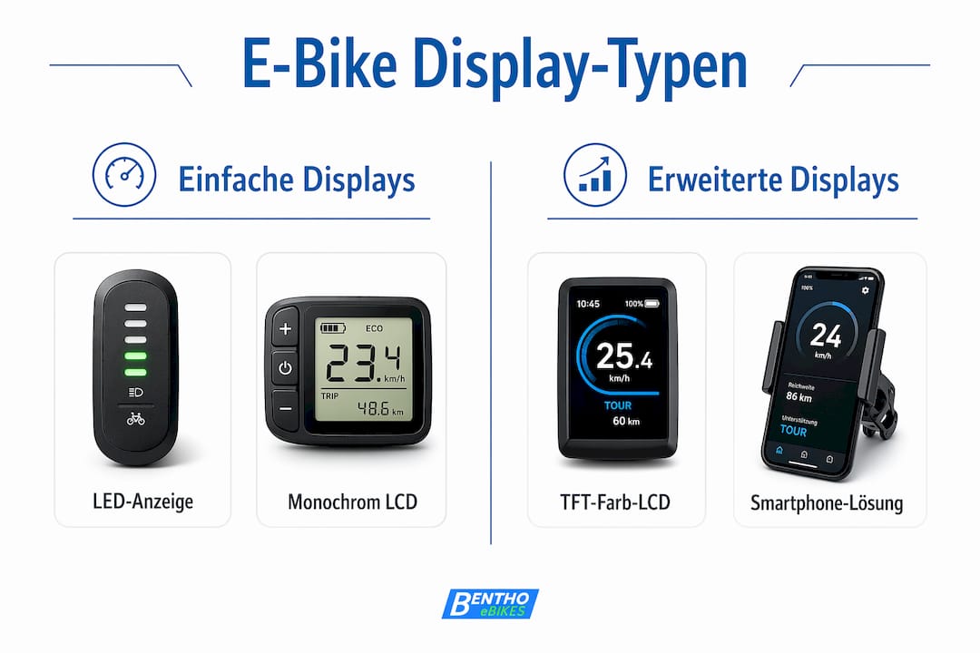 Welche E-Bike Displays gibt es? Ein Überblick über Funktionen und Vorteile der verschiedenen Modelle