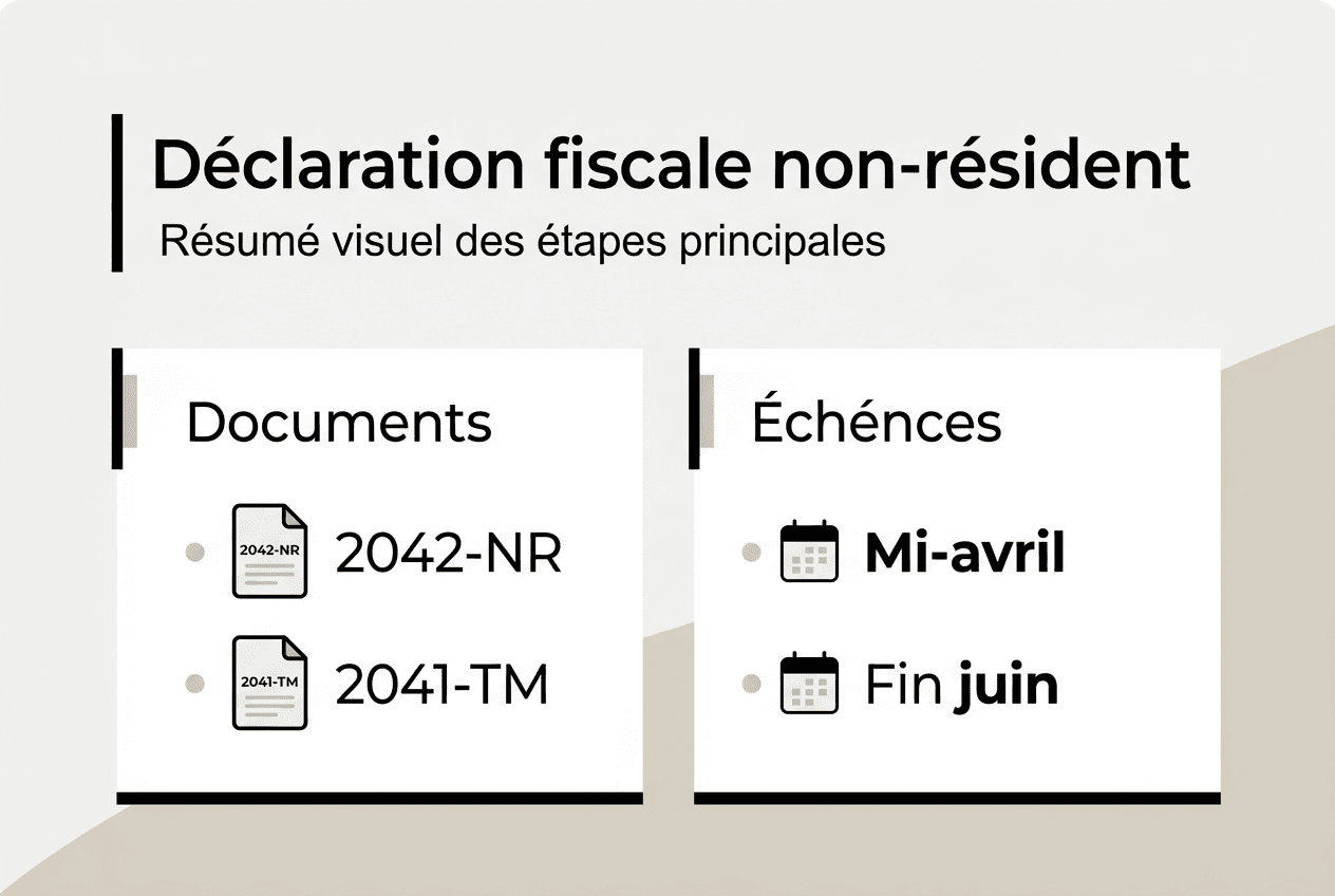 Tout savoir sur la déclaration fiscale des non-résidents : l’infographie à consulter