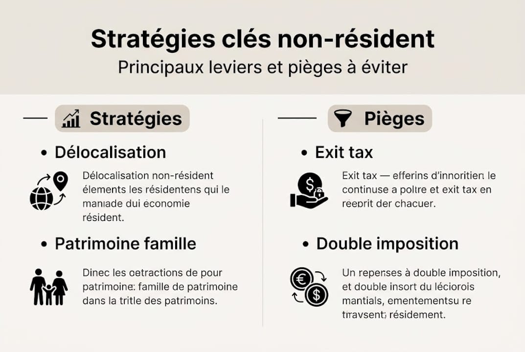Tout savoir sur les stratégies à adopter et les pièges à éviter pour les non-résidents : l’infographie indispensable
