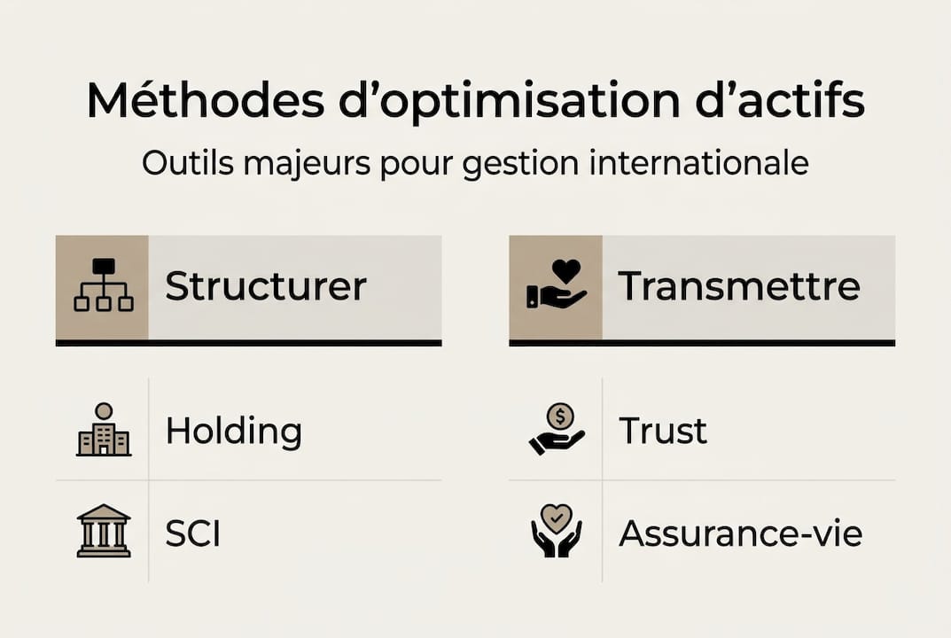 Panorama des principales approches internationales de la gestion d’actifs en infographie