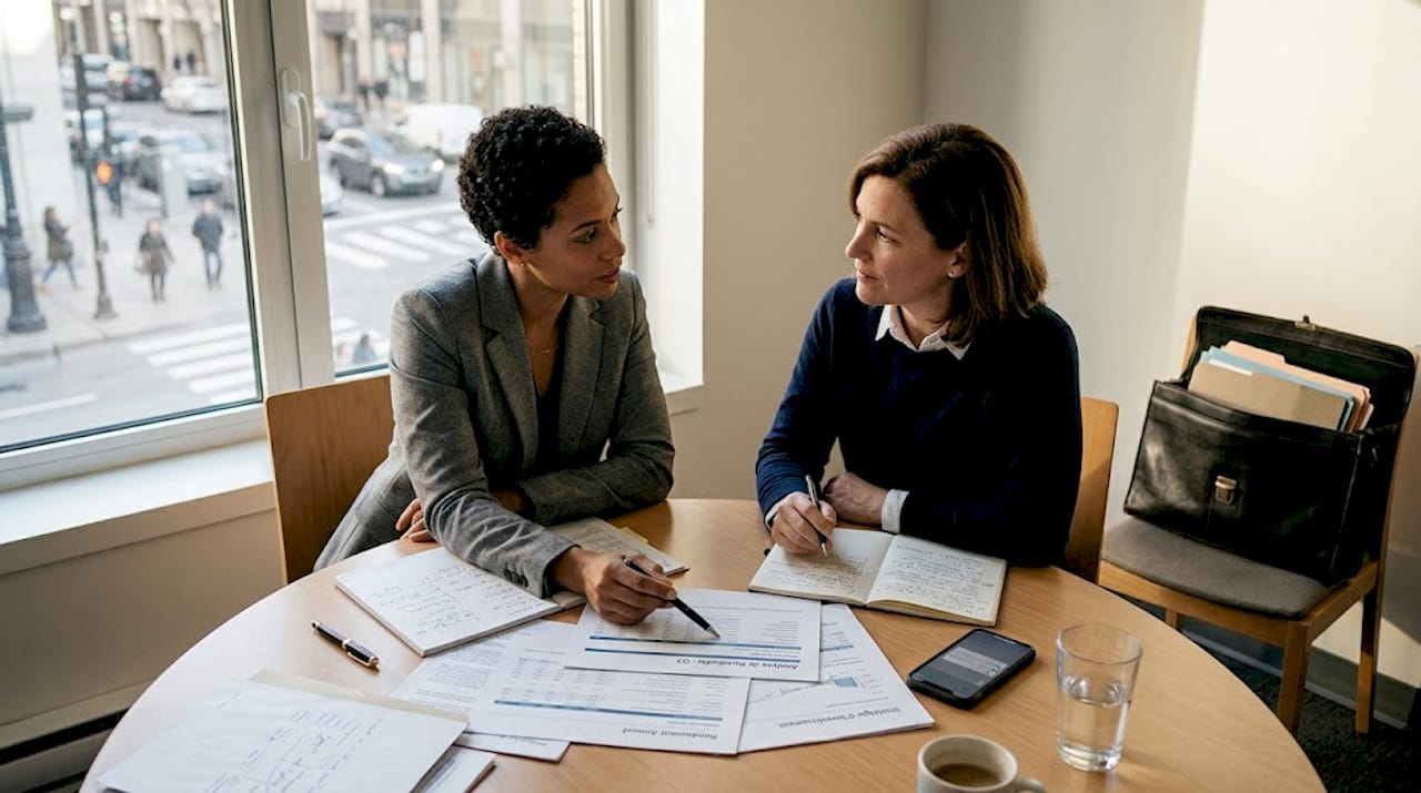 Lors d’une réunion, les conseillères ont échangé autour de la mise en place d’une stratégie de structuration des actifs.