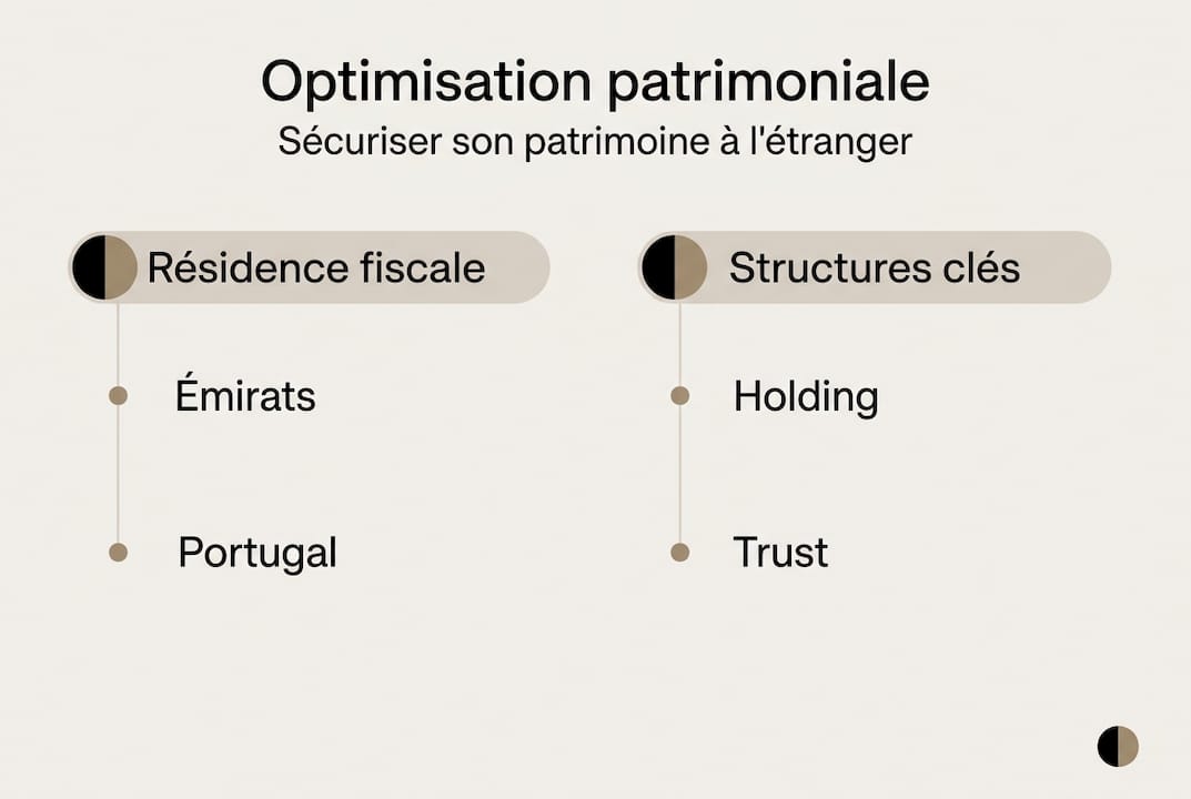 Visuel explicatif sur la gestion et l’optimisation de patrimoine à l’international