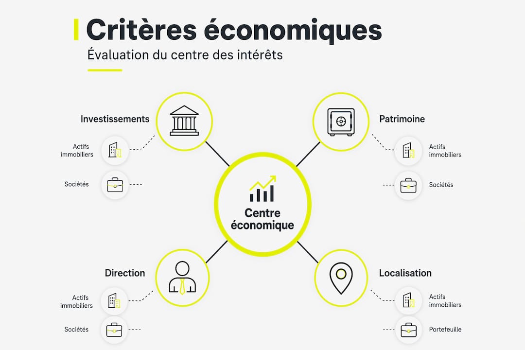 Visuel illustrant la hiérarchie des principaux critères économiques