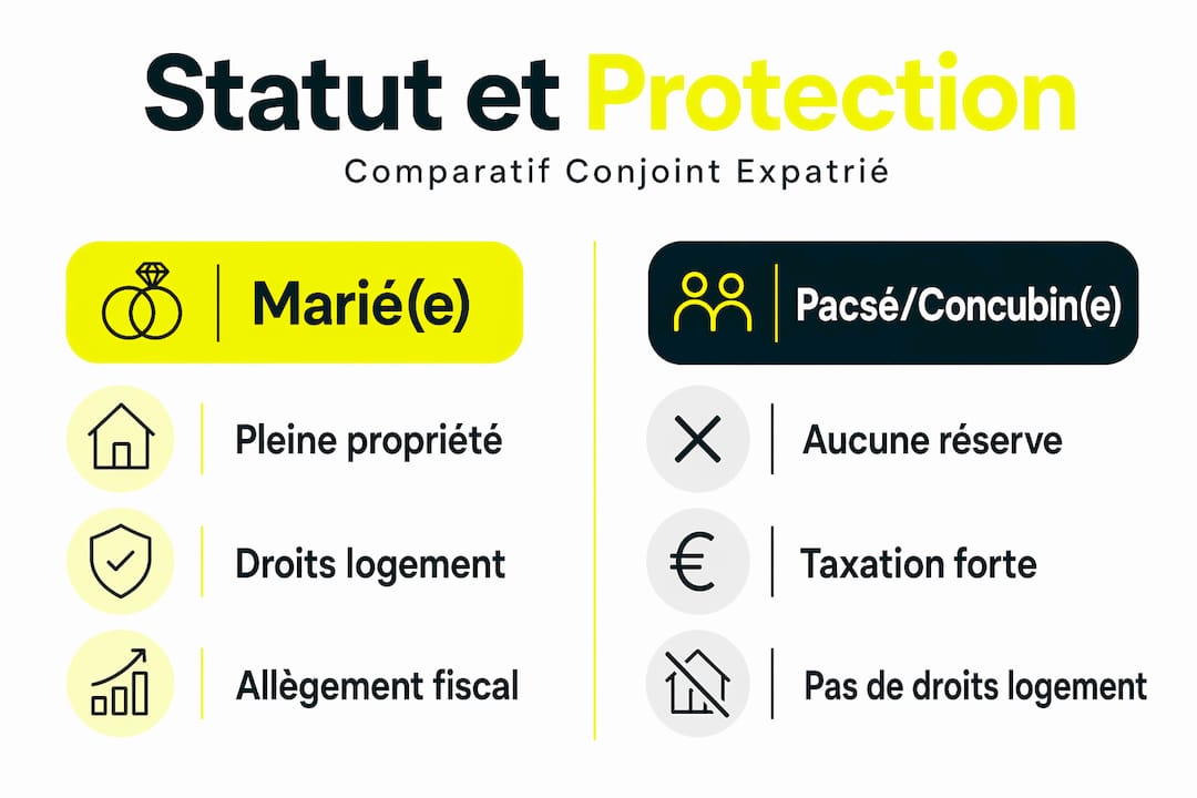 Tableau comparatif des dispositifs de protection de la succession selon le statut