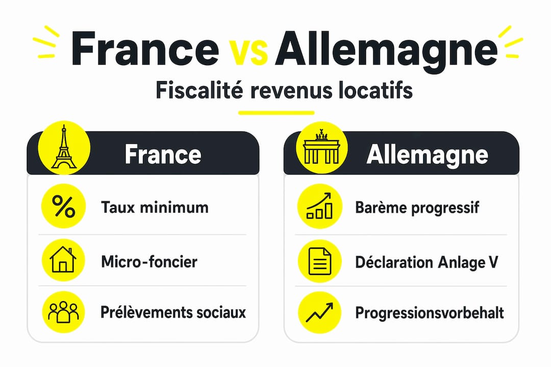 Infographie : le match des impôts sur la location entre la France et l’Allemagne