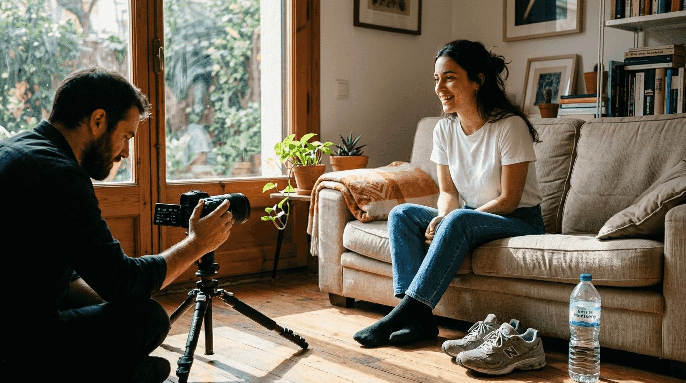 Organización de una sesión de retrato con charla previa para conocernos mejor