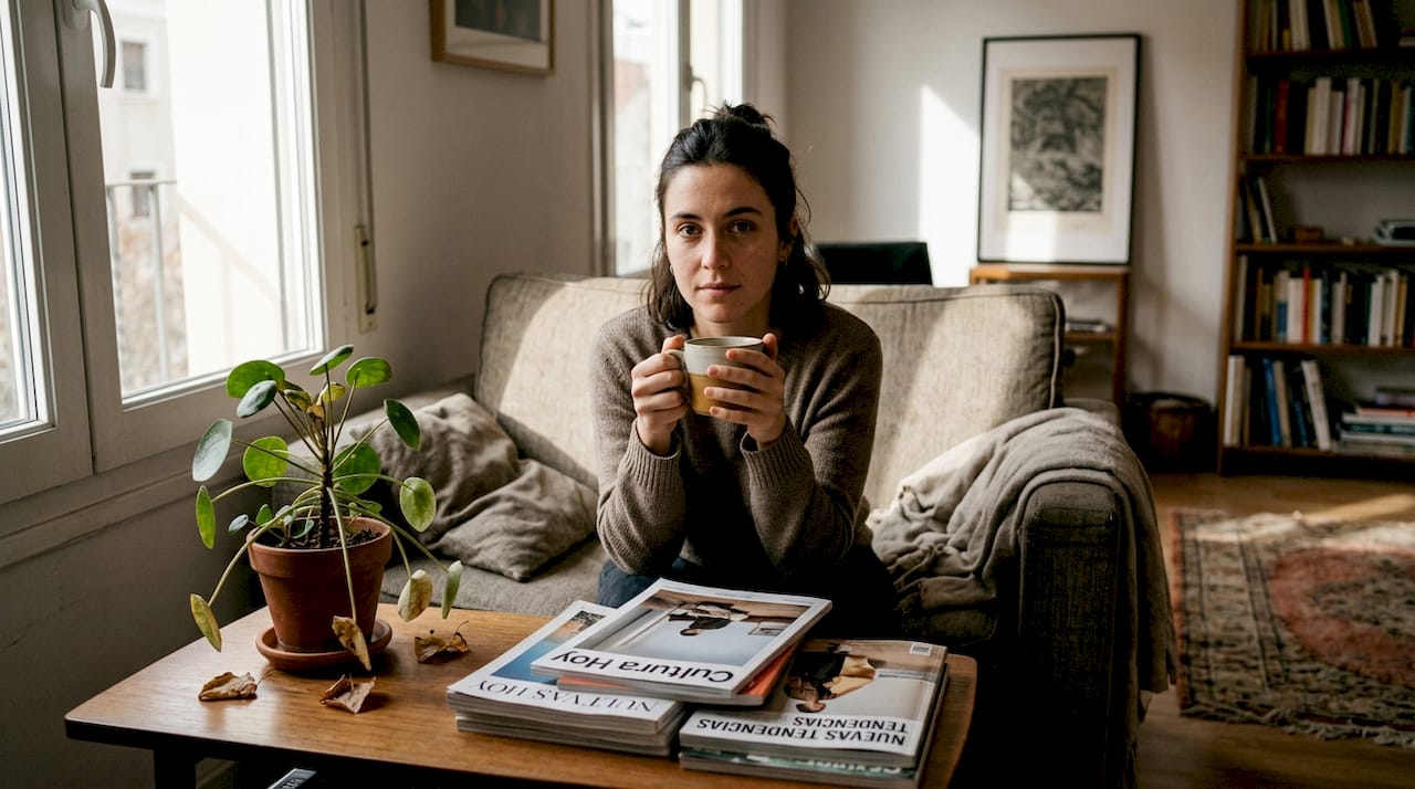 Porträt einer Frau, die dich direkt ansieht