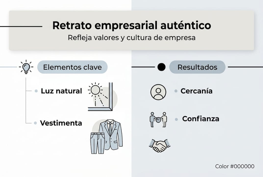 Infografía sobre cómo la identidad visual se refleja en los retratos