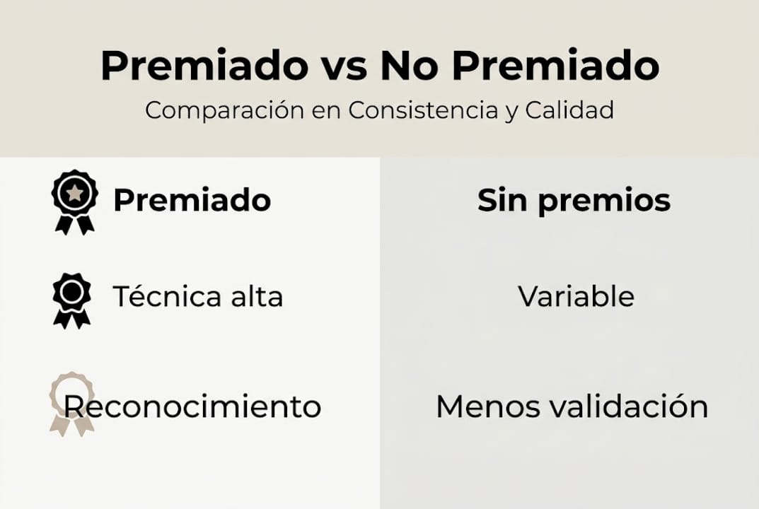 Infographic: differences between an award-winning photographer and one without awards