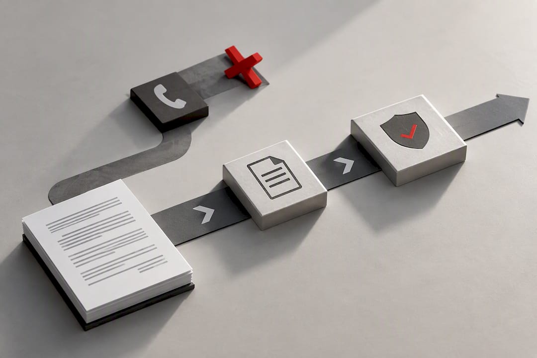 Warranty contract verification pathway illustration