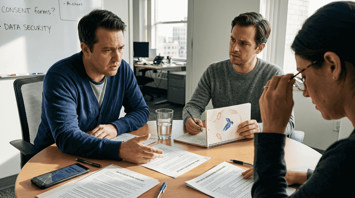 Employees discuss workplace privacy concerns