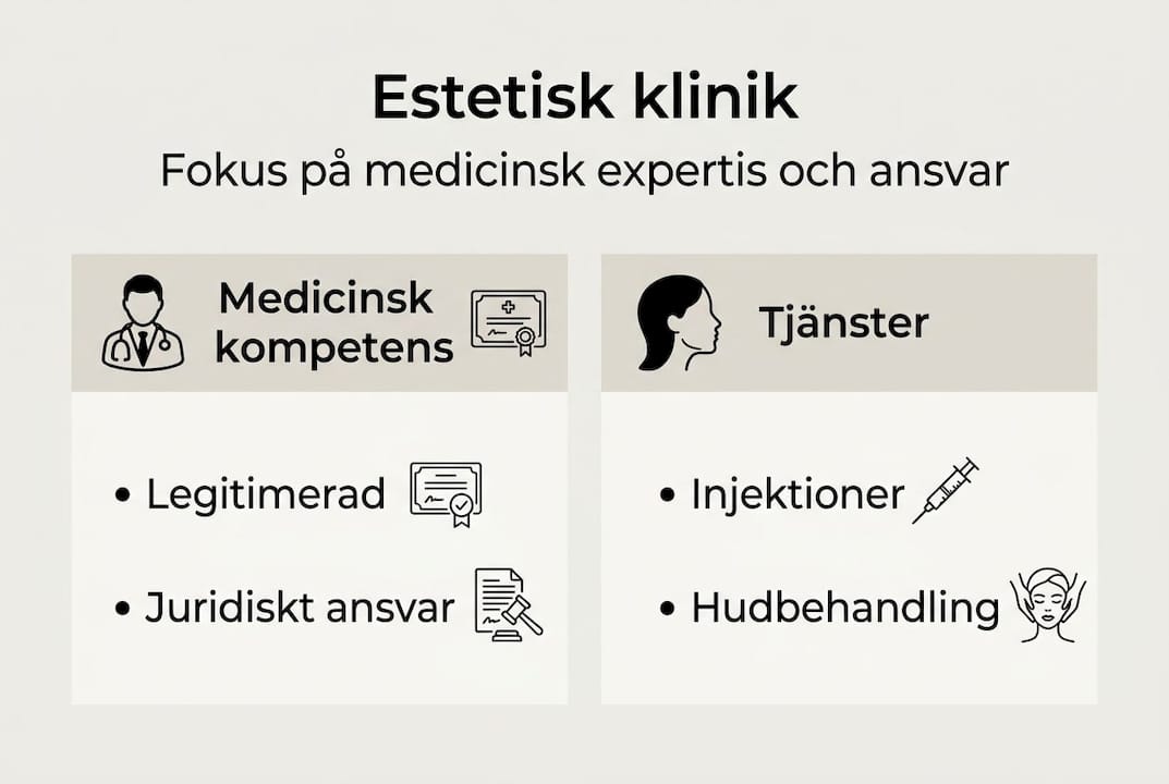 Infografik: Vad menar vi egentligen med en estetisk klinik?