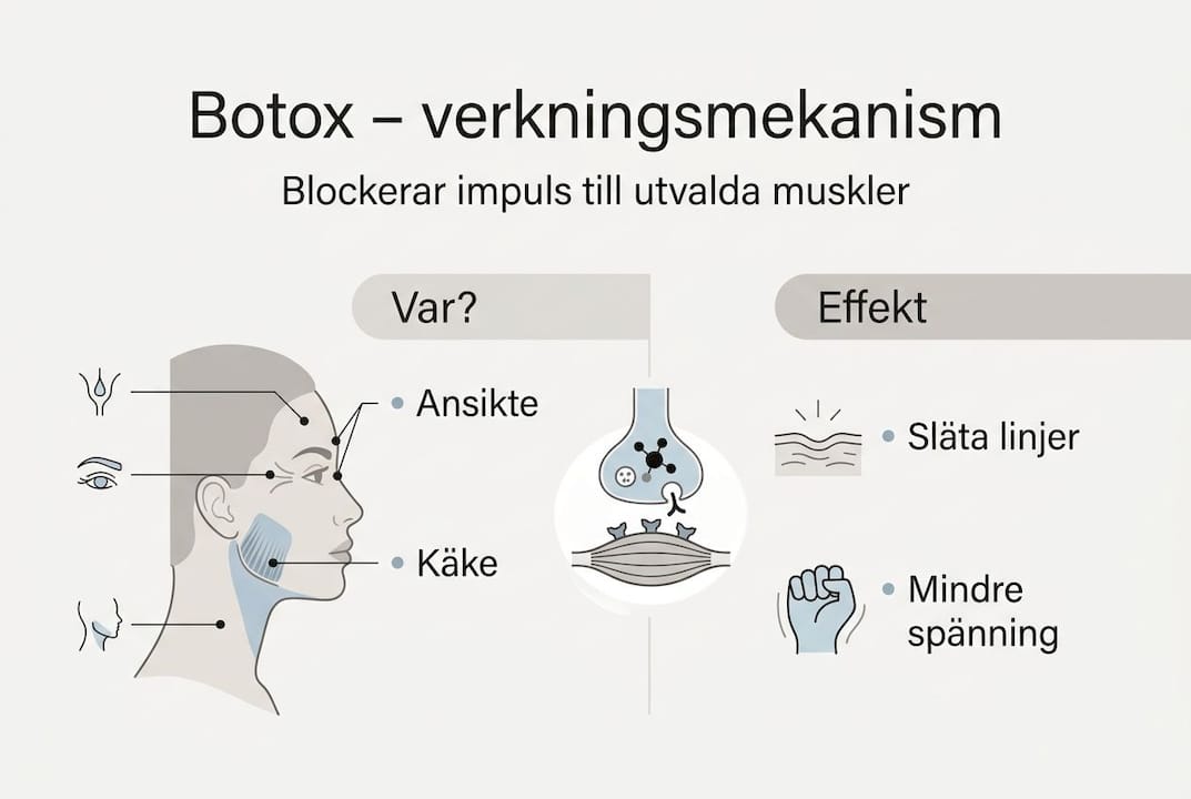 Grafisk översikt: så fungerar botox och vilka resultat det kan ge