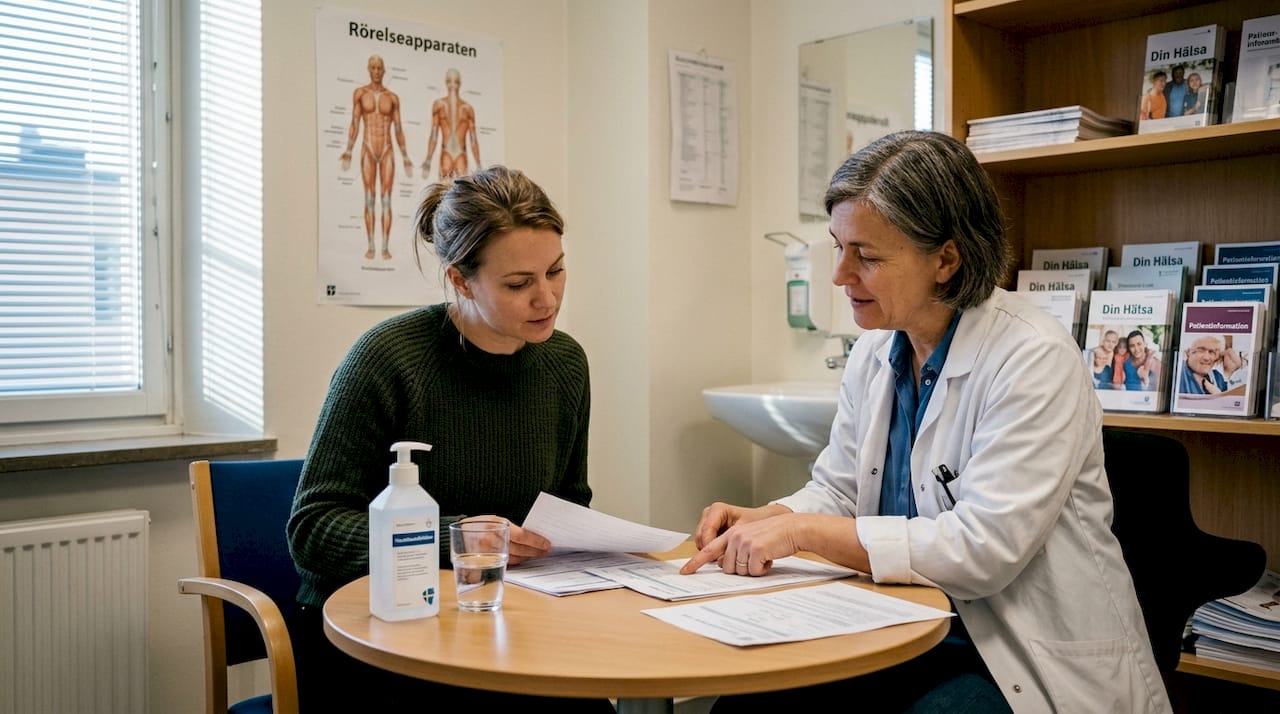 Konsultation på en estetisk klinik i stan