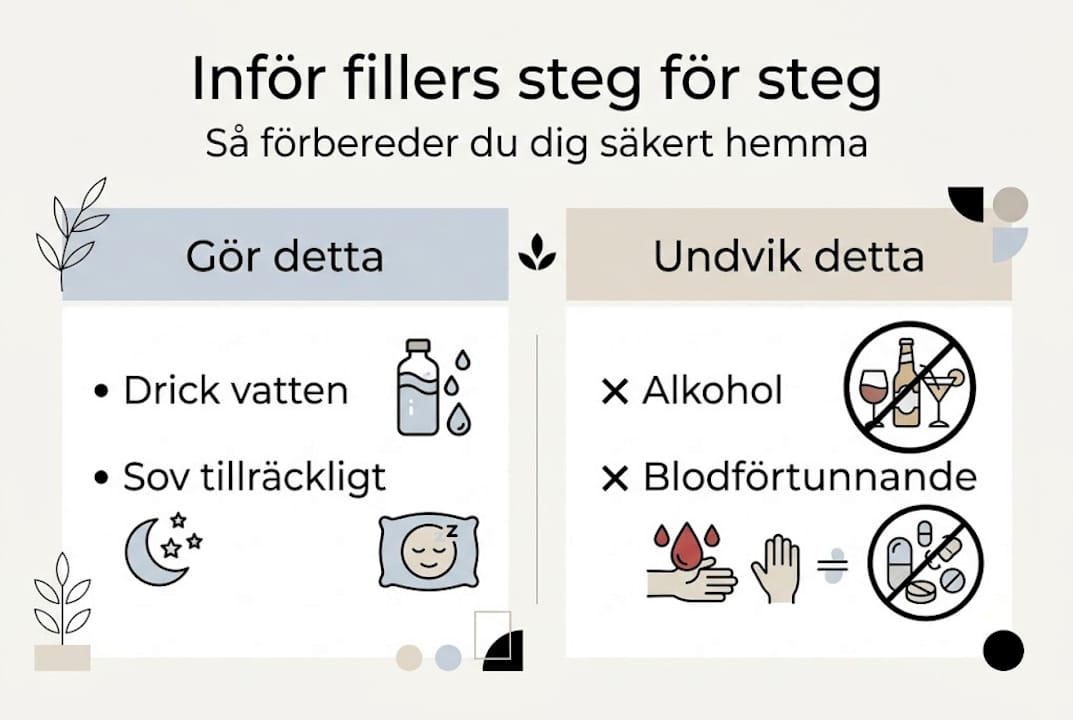 Guide: Så förbereder du dig hemma inför en fillerbehandling