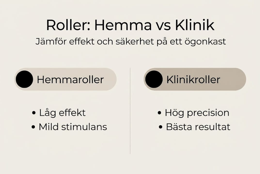 Infografik: Vad skiljer arbetsuppgifterna åt i hemmet jämfört med på kliniken?