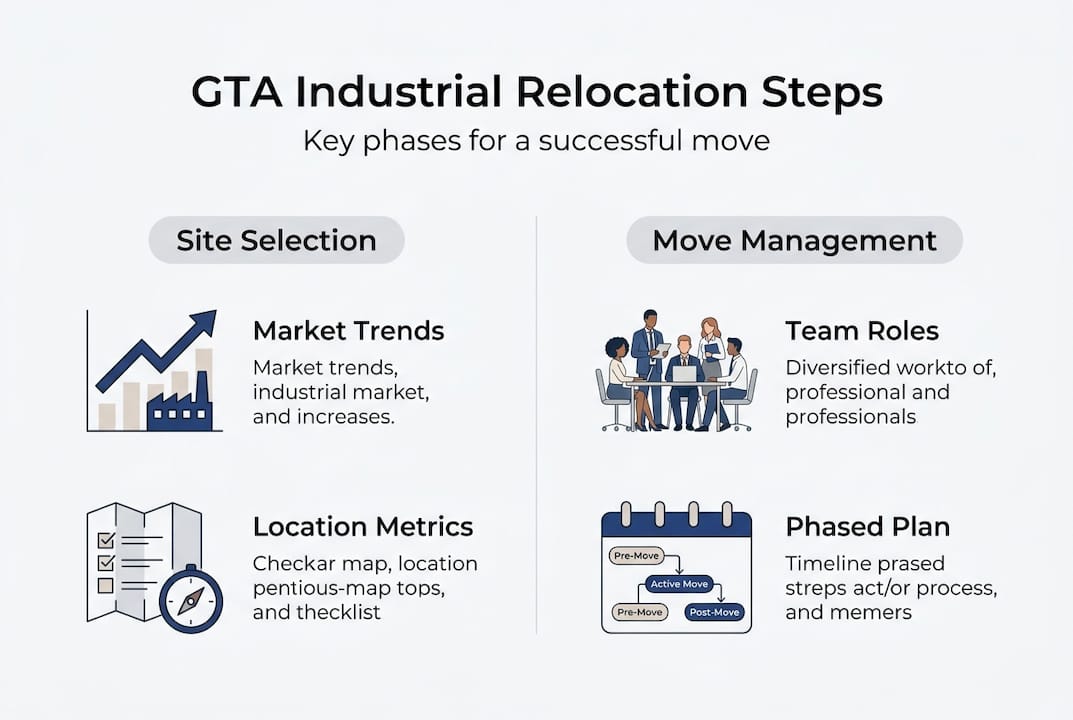 Infographic of GTA industrial relocation strategies