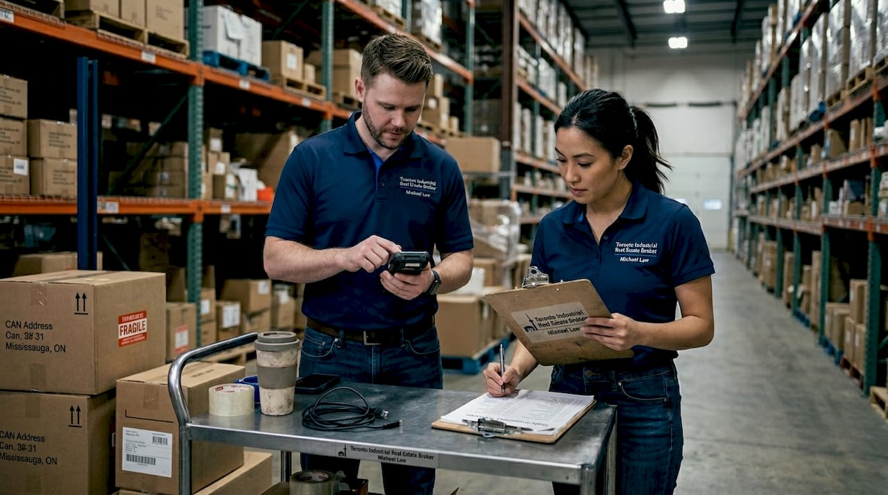 Warehouse team migrating inventory system together