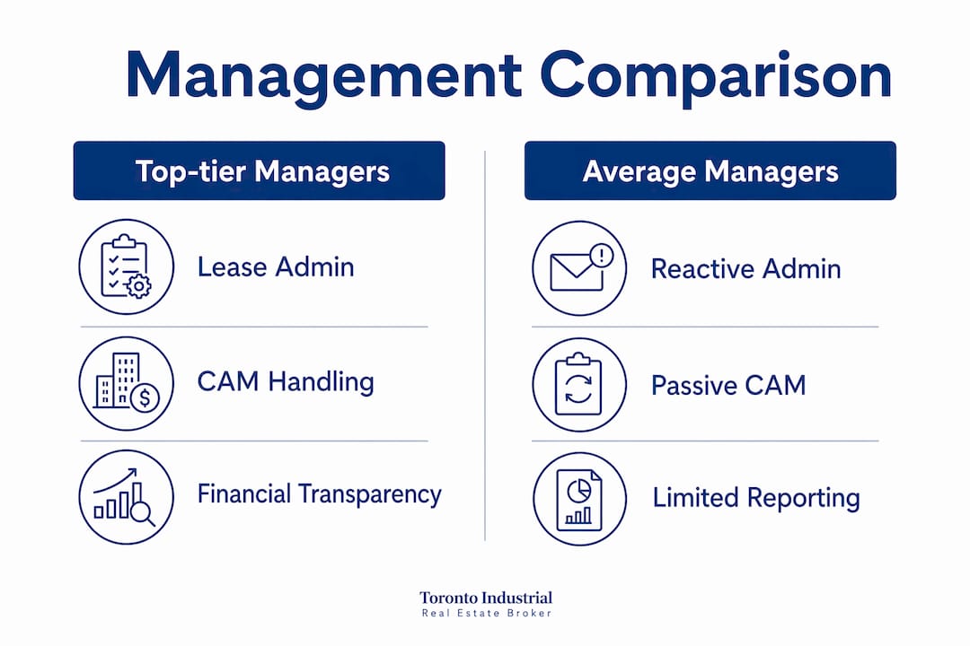 Infographic showing comparison between top-tier and average managers