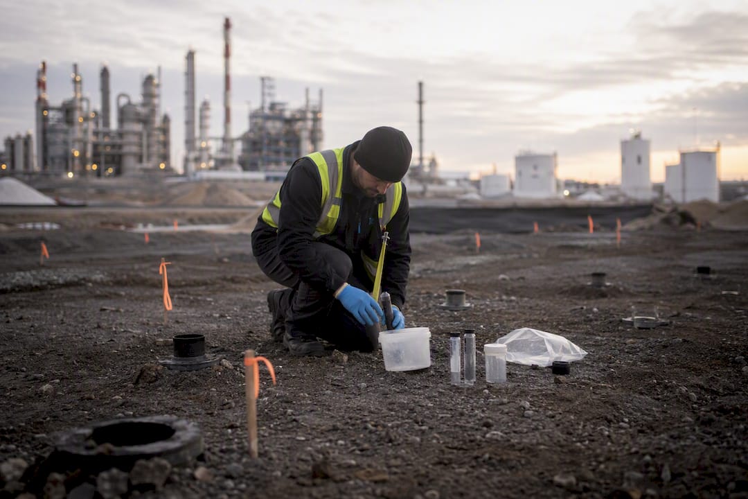 Soil sampling for industrial environmental remediation