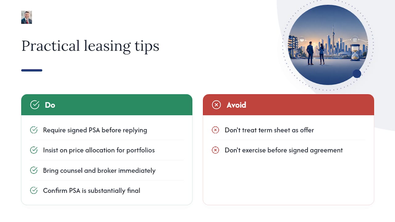 Practical tips from GTA industrial leasing — overview diagram