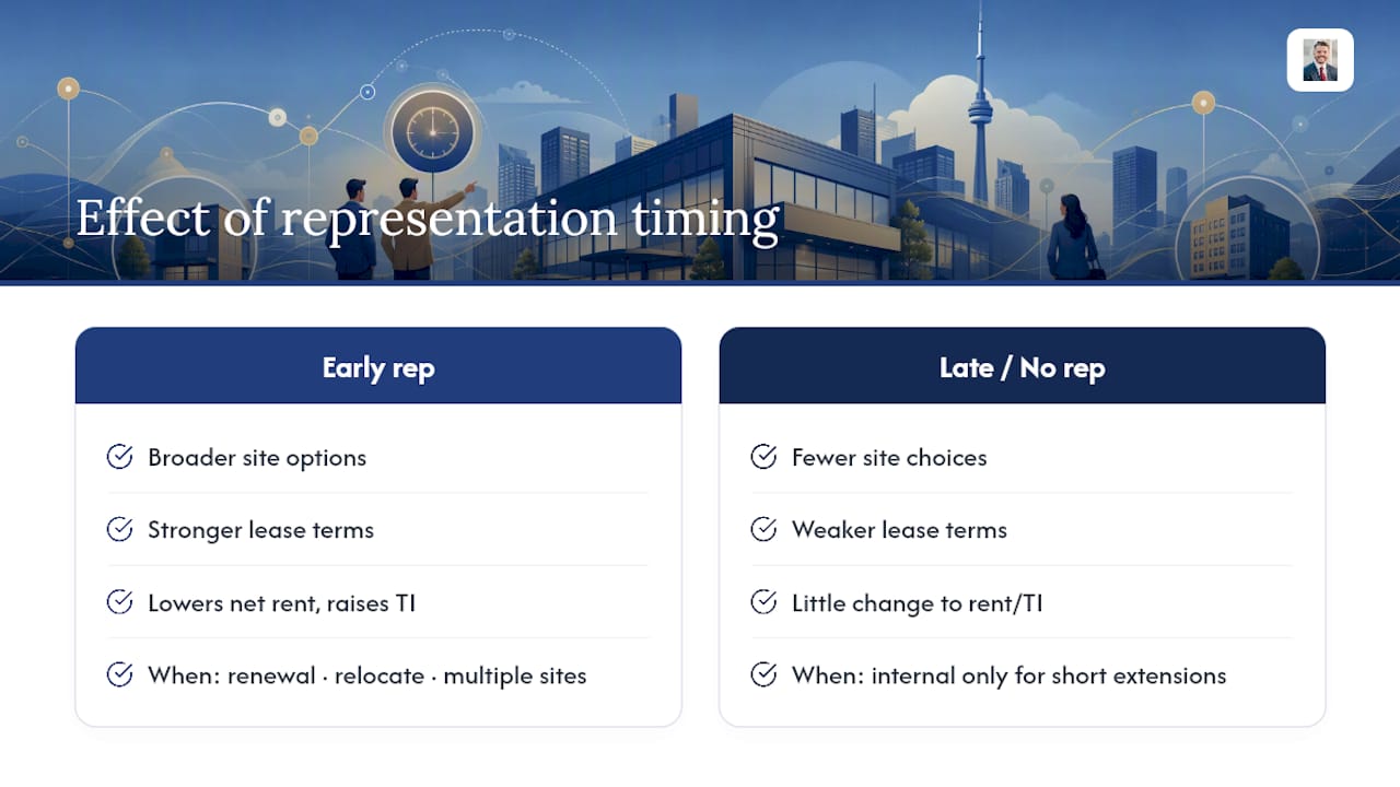 Why tenant representation actually changes deal outcomes — overview diagram