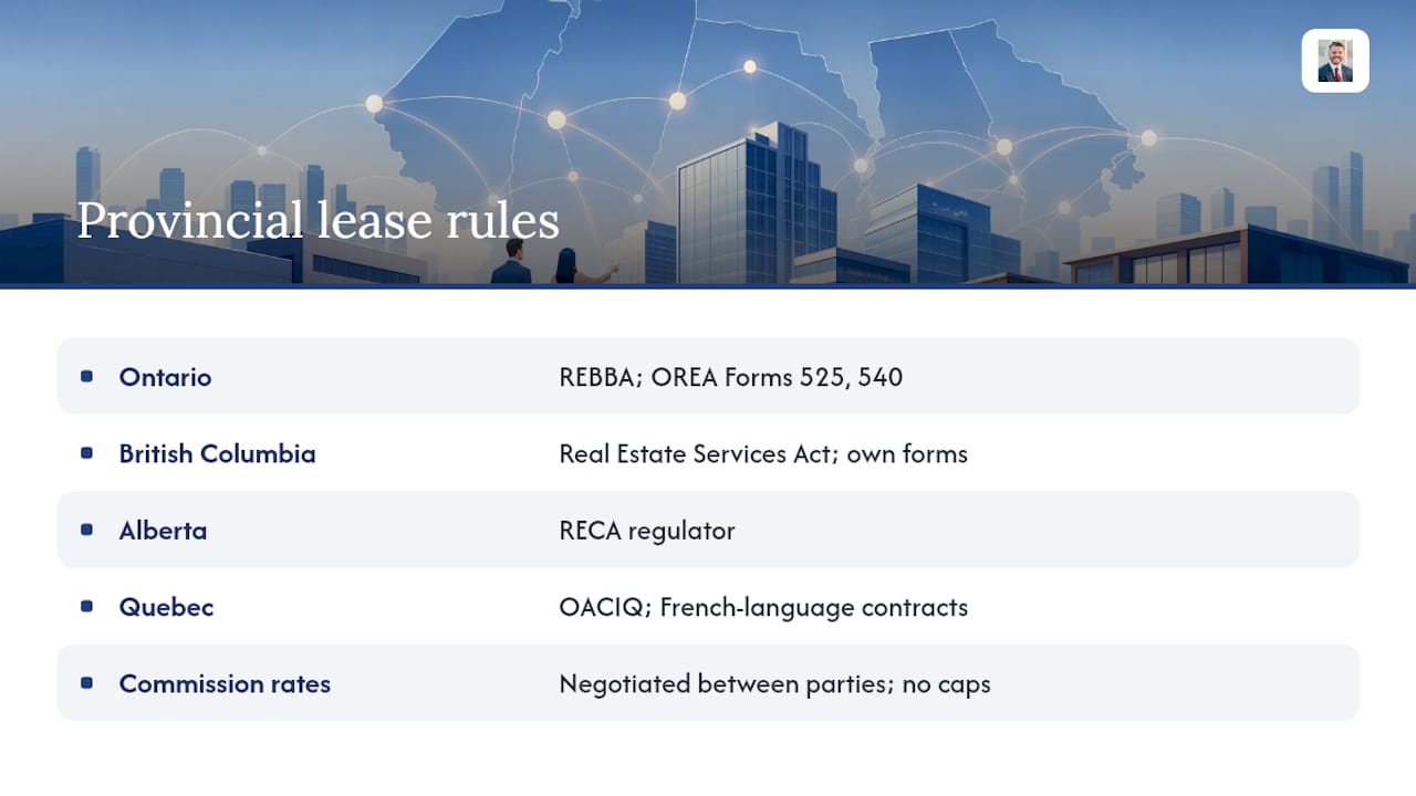 Legal regulations and compliance across Canadian provinces — overview diagram