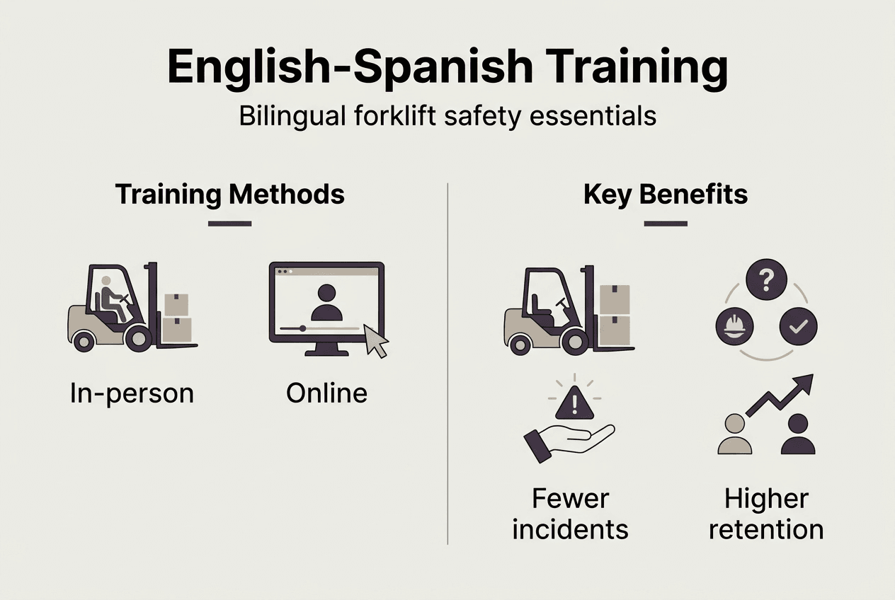 Infographic bilingual training methods and benefits